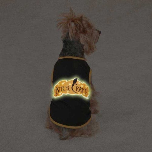 Casual Canine Bitch Craft Tee for Pets, X-Small, Black