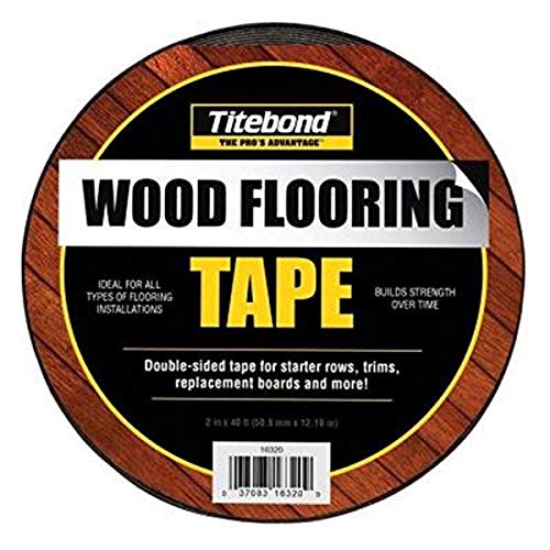 "Titebond 16320 2" Wide Double Sided Wood Flooring Tape Roll, 40'", Black