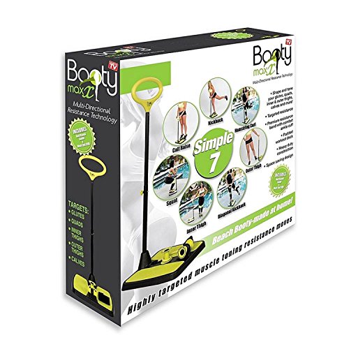 Booty Max Home Workout Resistance Band Training for Making Summer-Ready Toned Bigger Butt, Thighs, Quads, Calves, or Arms (As Seen on Television)