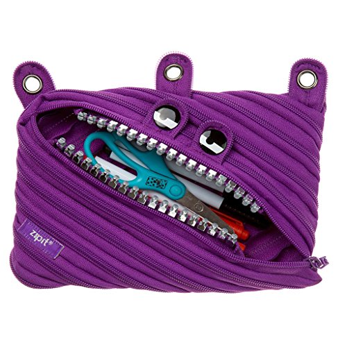 ZIPIT Grillz 3-Ring Pencil Case, Purple