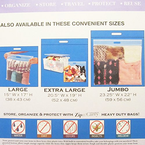 2x Large Zip N' Carry Extra Large Instant Carry Bags