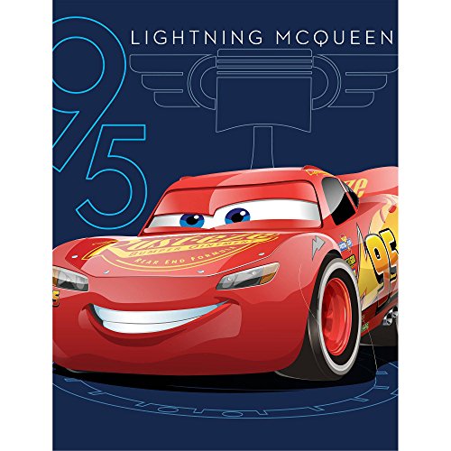 Jay Franco Lightning McQueen Cars 3 Race Track Fleece Blanket Throw - Realmdrop Shop