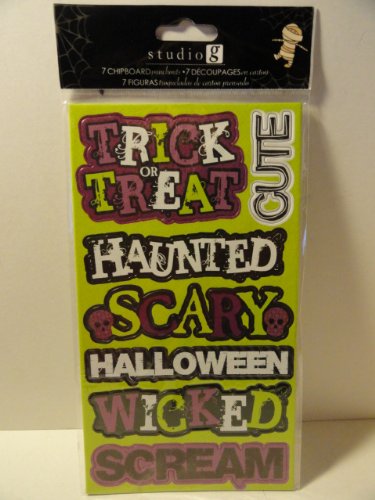 Halloween Chipboard Punchouts - Realmdrop Shop