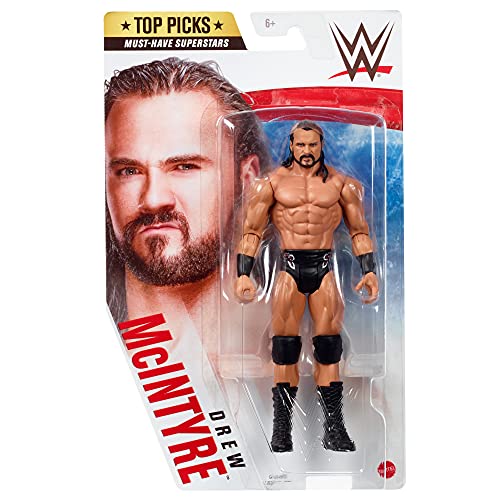 WWE MATTEL Top Picks Drew McIntyre Action Figure 6 in Posable Collectible and Gift for Ages 6 Years Old and Up, Multi (GTG69)