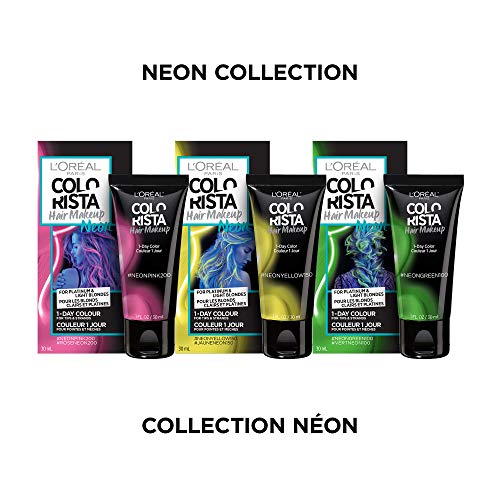 L'oreal Paris Hair Color Colorista Makeup 1-day for Blondes, Neon Yellow 150, 1 Fluid Ounce