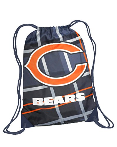 Idea Nuova NFL Chicago Bears Drawstring Bag with Sleeping Bag, Ages 3+, 30"x54"