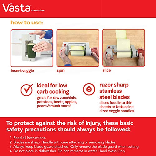 Vasta 2-in-1 Vegetable & Fruit Sheet & Noodle Slicer