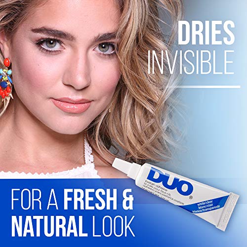DUO Strip Eyelash Adhesive Clear, for Fake Strip Lash, 0.5 oz, 1-Pack