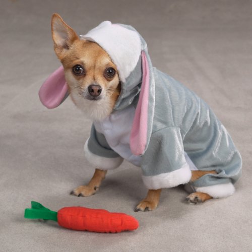 Zack & Zoey Polyester Bunny Rabbit Dog Costume, 24-Inch, X-Large