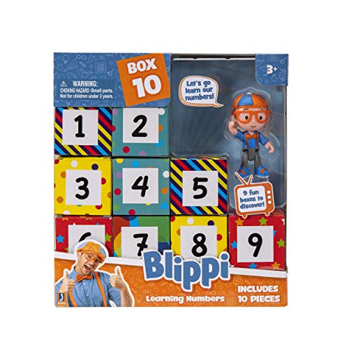 Blippi Surprise Boxes, Learning Numbers