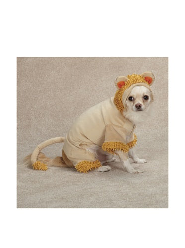 Casual Canine Jungle King Dog Costume, Medium, Orange