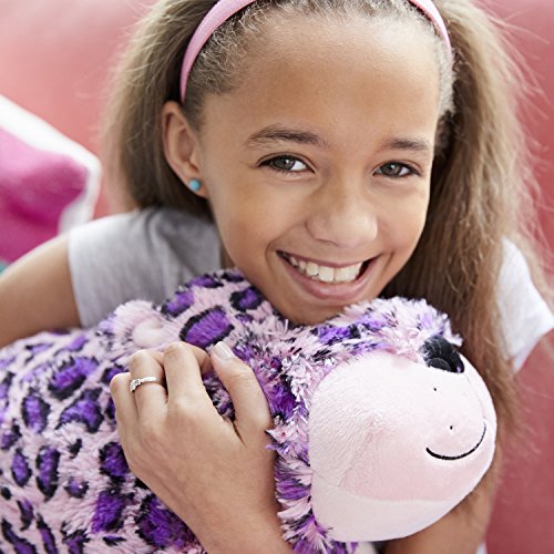 My Pillow Pets Pink Leopard Plush, 18"/Large