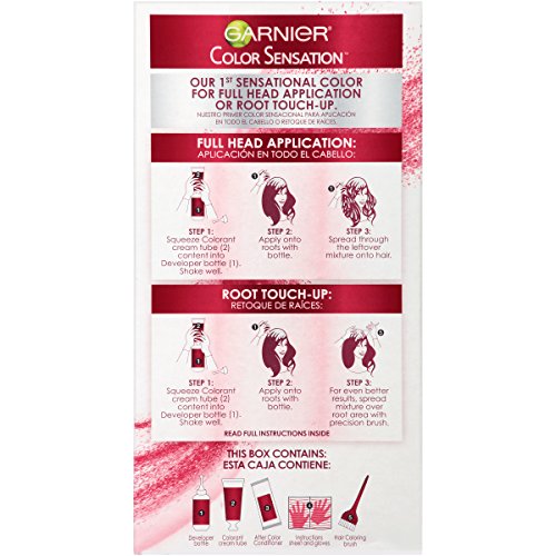 Garnier Hair Color Sensation Rich Long-Lasting Cream, 3.26 Deep Burgundy - Realmdrop Shop