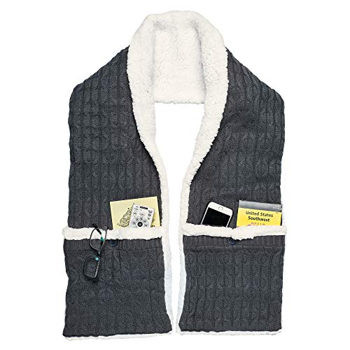 Ontel Huggle Scarf, Grey, One Size