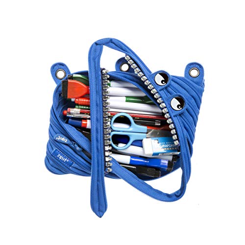 ZIPIT Grillz 3-Ring Pencil Case, Royal Blue