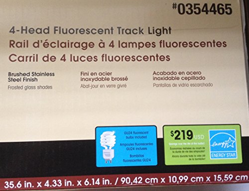 4-Head Florescent Track Light