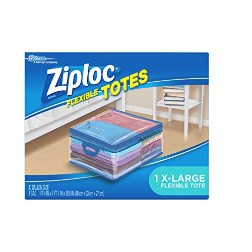 Ziploc Storage Bags for Clothes, Flexible Totes for Easy and Convenient Storage, 1 XL Bag
