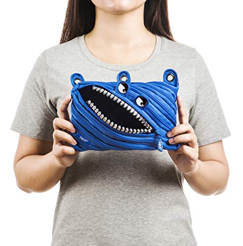ZIPIT Grillz 3-Ring Pencil Case, Royal Blue