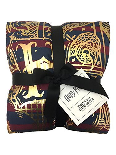 Jay Franco Spellbound Twin/Full Comforter (Offical Harry Potter Product), Multi