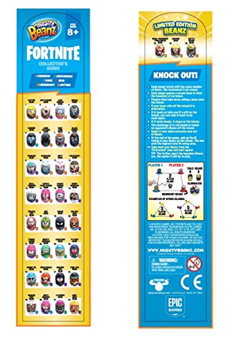 MIGHTY BEANZ, Fortnite 4 Pack (Styles May Vary) Toy, 1"