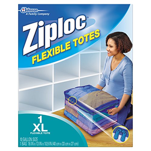 Ziploc Storage Bags for Clothes, Flexible Totes for Easy and Convenient Storage, 1 XL Bag