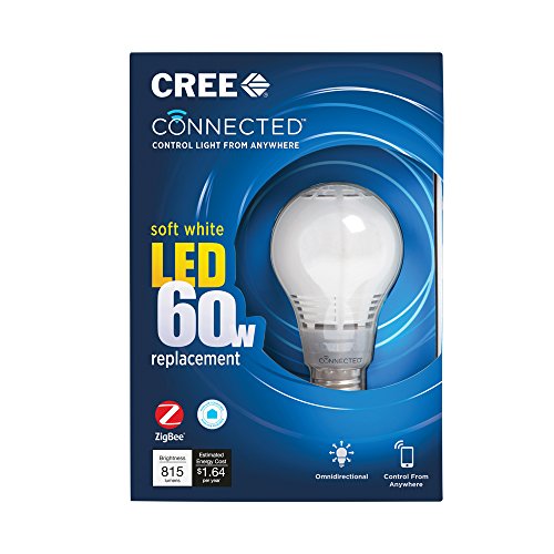 Cree Lighting BA19-08027OMF-12CE26-1C100 Cree Connected LED Smart Bulb, 1pk, Soft White