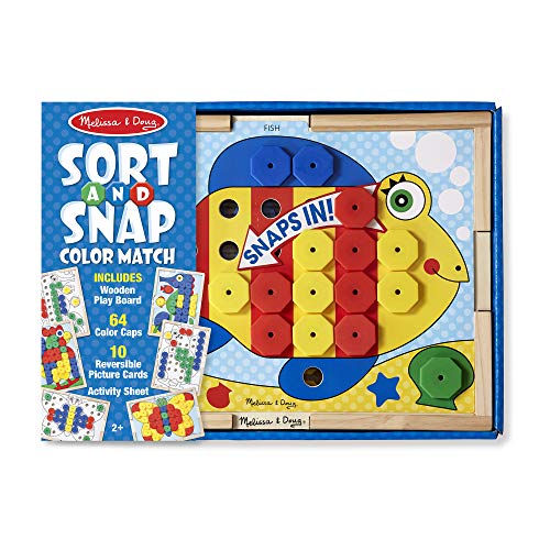 Melissa & Doug Sort and Snap Color Match - Sorting and Patterns Educational Toy