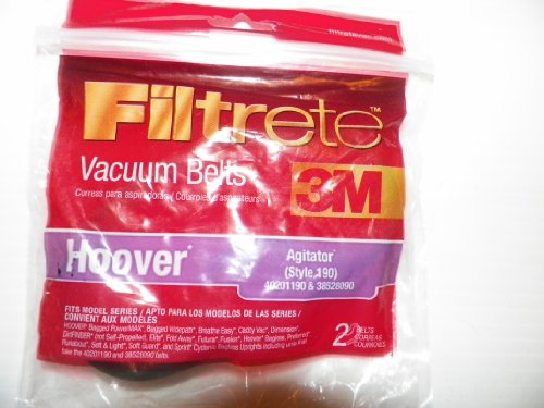 3M 64190A-12 Hoover 190 Vacuum Belt Pack 2 Count