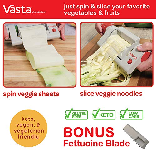 Vasta 2-in-1 Vegetable & Fruit Sheet & Noodle Slicer
