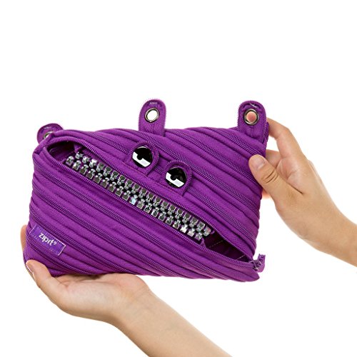 ZIPIT Grillz 3-Ring Pencil Case, Purple