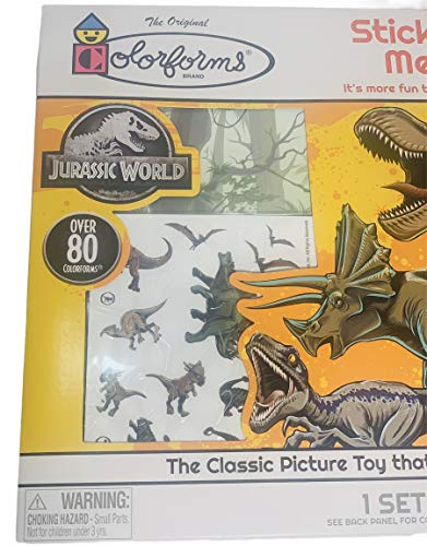 Peachtree Plaything Colorforms Sticker Story Mega Set Mickey Mouse, Trolls World Tour, Disney Princess and Jurassic Park (Jurassic World)