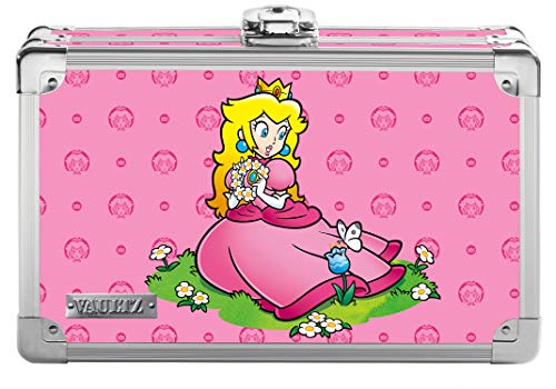 Vaultz Locking Supply Box and Pencil Box, 8.5 x 5 x 2.5 Inches, Princess Peach Design (VZ00892)