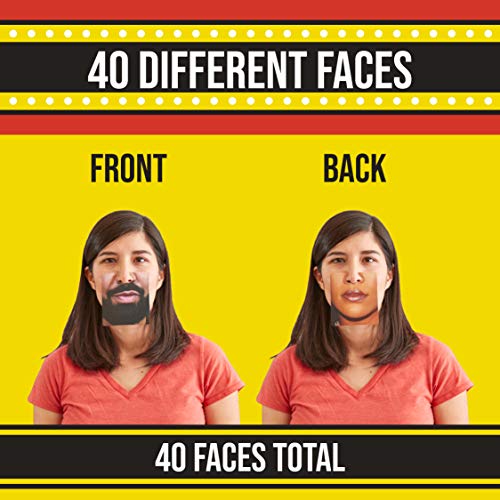 Selfie Props Celebrity Face Mat Party Photo Prop Coasters, Set of 20
