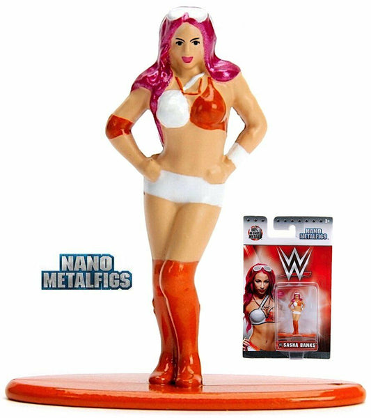 WWE Nano MetalFigs W17 Sasha Banks 2" Inch Figure Bust Diecast Metal Jada Toys