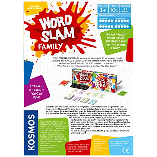 Thames & Kosmos Word Slam Family | Fast-Paced Multiplayer Party Card & Word Game | High Playercount | Based On The Award Winning Word Slam