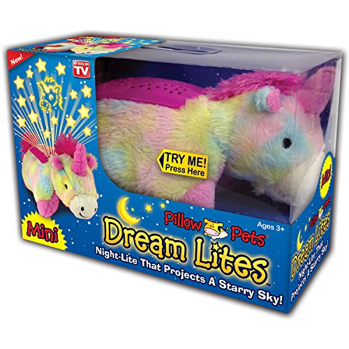 Pillow Pets Dream Lites Mini - Rainbow Unicorn