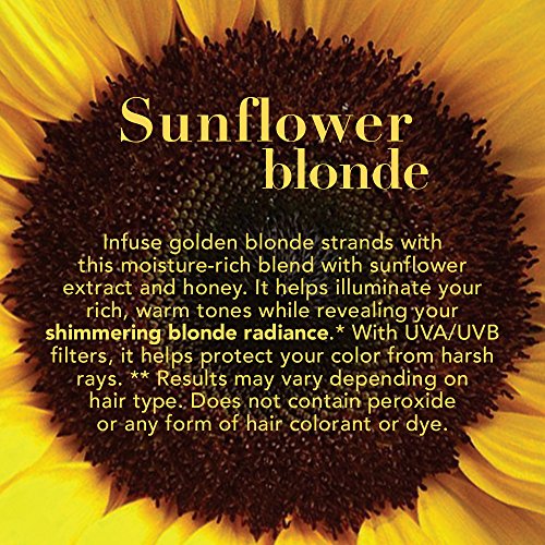 OGX Hydrate & Color Reviving + Sunflower Shimmering Blonde Conditioner with UVA/UVB Sun-Filters, 13 Ounce
