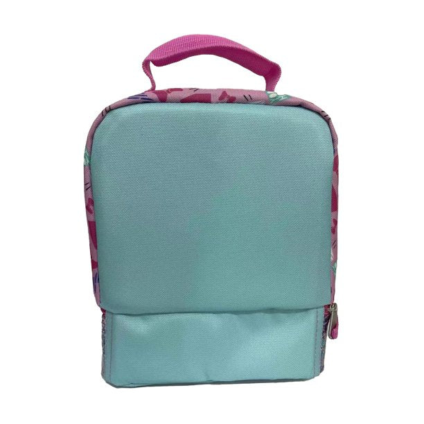 Kids Disney Minnie Mouse Dual Compartment Drop Bottom Lunch Bag for Girls
