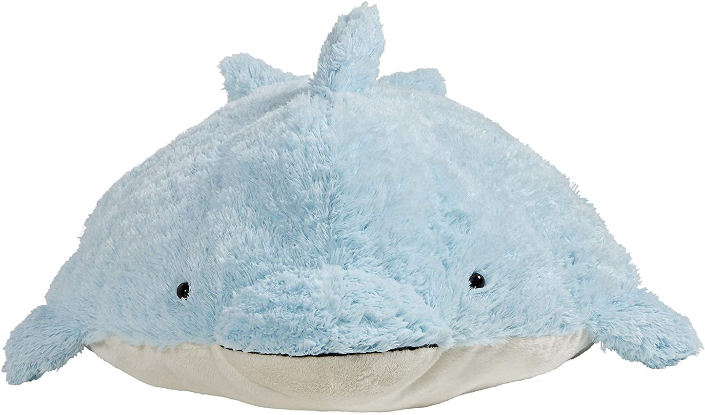 My Pillow Pet Dolphin - Large (Light Blue) Children, Kids, Game