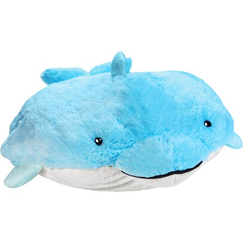My Pillow Pet Dolphin - Large (Light Blue) Children, Kids, Game