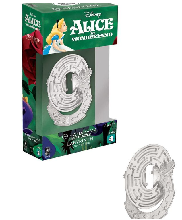 University Games Hanayama Level 4 Cast Metal Brain Teaser Puzzle | Alice Labyrinth