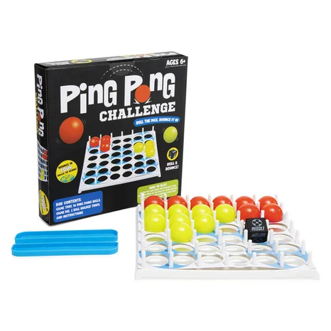 Ping Pong Challenge Game (Age 6+) One Set Roll The Dice, Bounce It In New