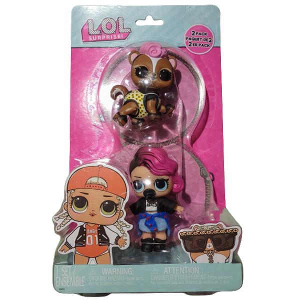 L. O. L. Surprise Lil Sis and Pet - 2 Pack - Dolls Vary