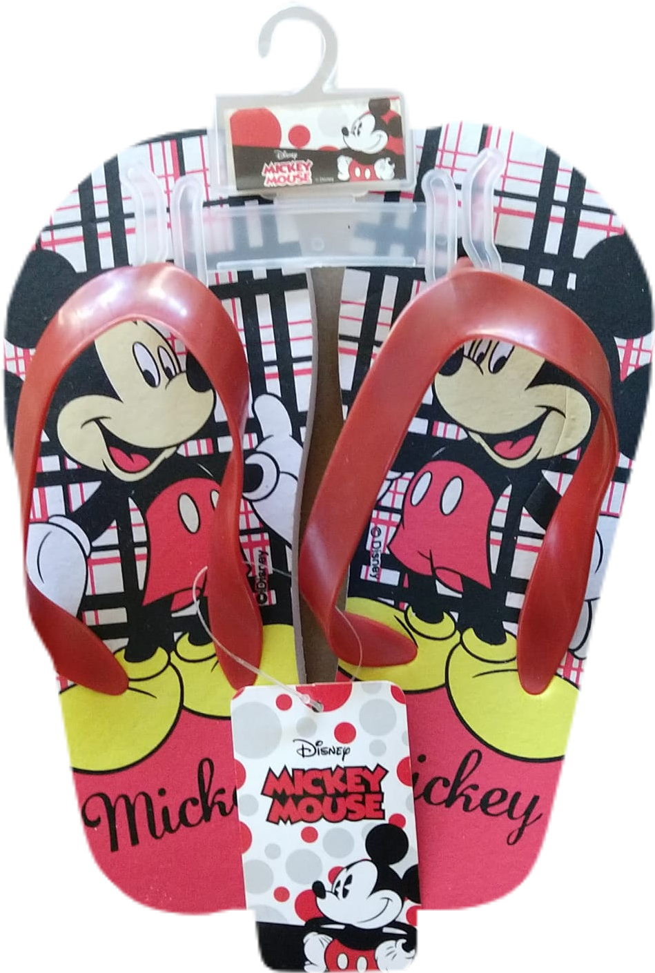 Disney Store Child Youth Us Sz 7.5 Mickey Mouse Flip Flops Sandals Boys Girs
