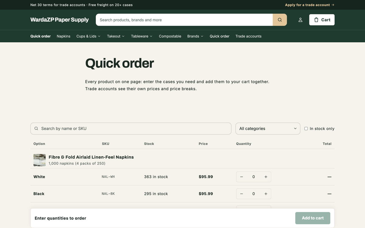 Beacon Wholesale - Shopify Theme