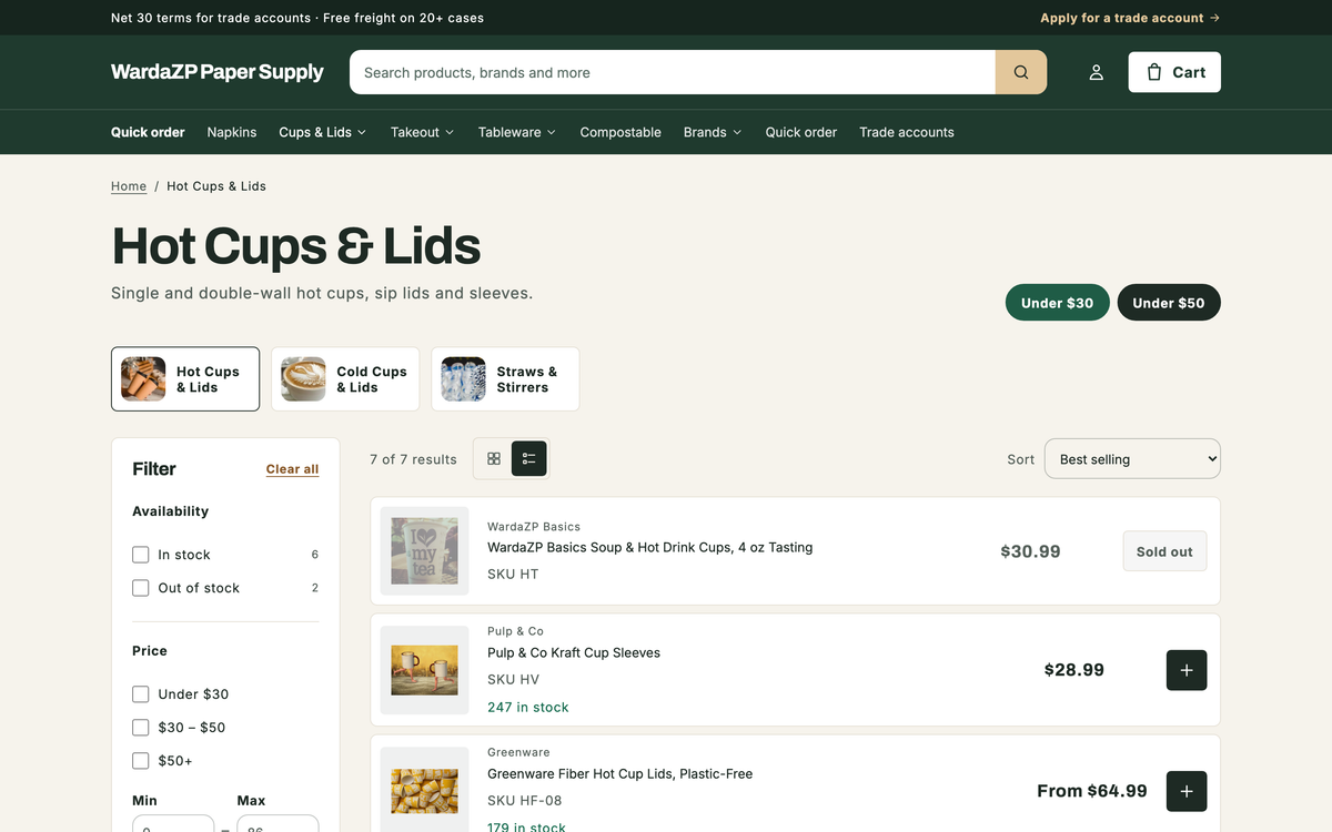 Beacon Wholesale - Shopify Theme