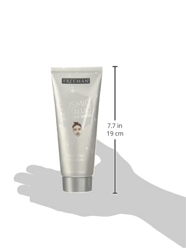 Size guide showing the 7.7 inch silver mask tube held in a hand