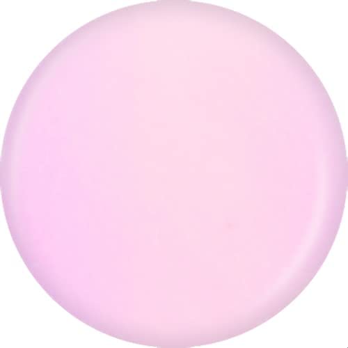 Round swatch of soft pastel pink polish