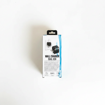 Black Dual Usb Wall Charger