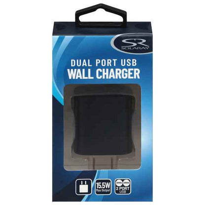 SOLARRAY Dual port USB Wall Charger 15.5W